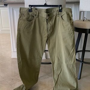 Olive pair of Levi 38X29 in mint condition may be worn twice
